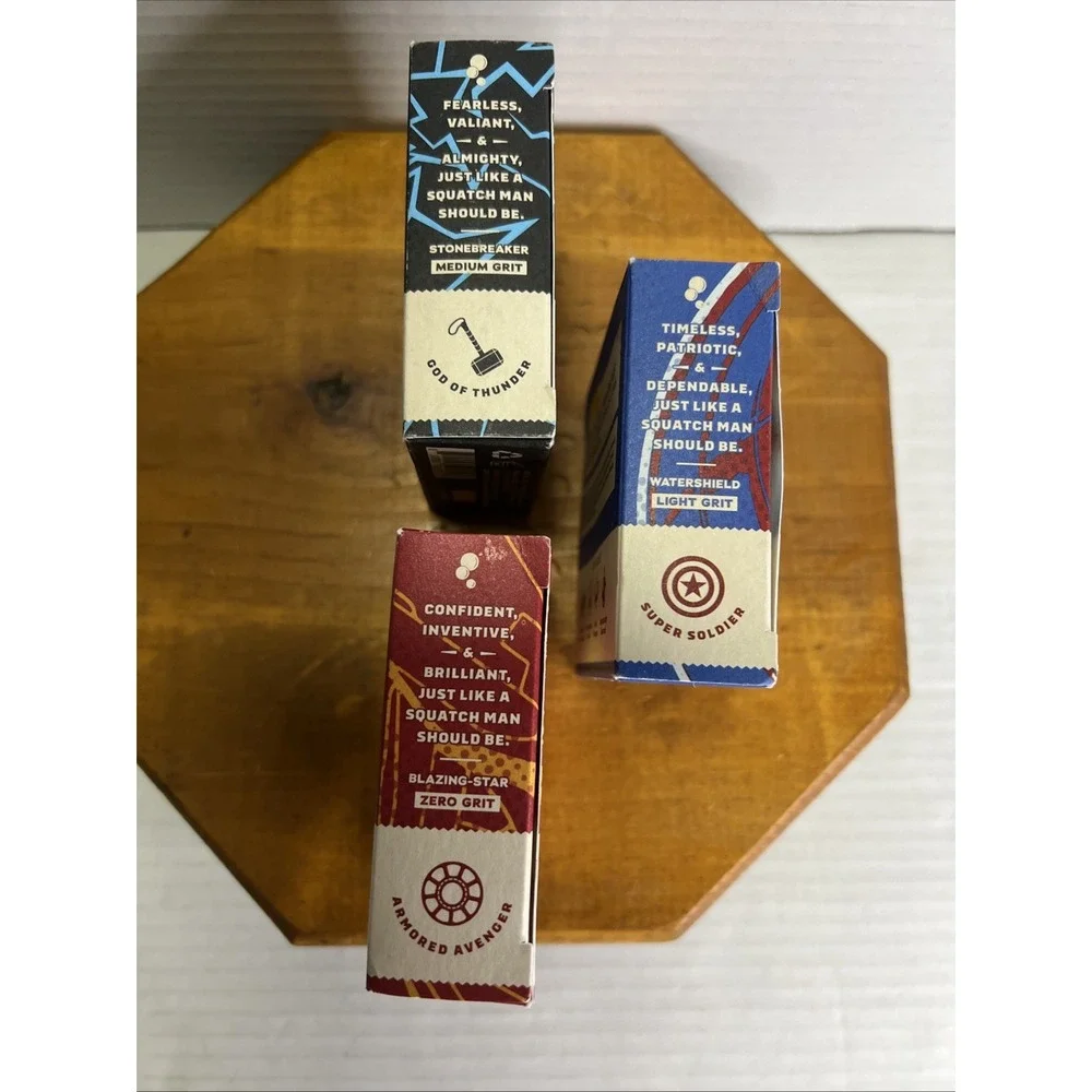 Dr. Squatch Marvel 3 Pack! Divine Storm, Stark Cleanse, Liberty Lather-5 oz Bars